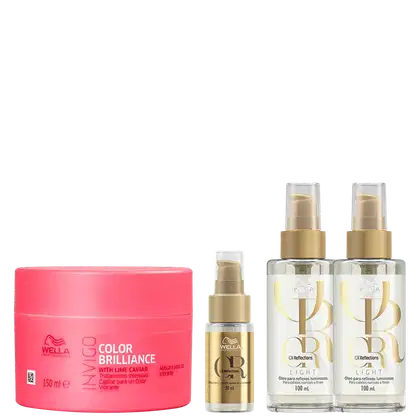 Imagem do produto Kit Máscara, 2 Óleos Oil Reflections 100ml e 30ml - Wella
