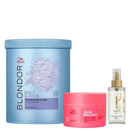 Imagem do produto Kit Pó Descolorante, Máscara Brilliance e Oil Reflections 100ml