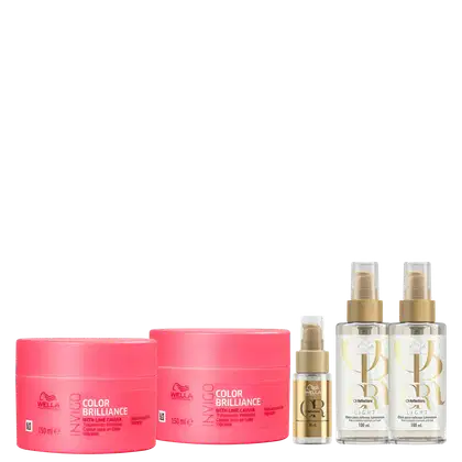 Imagem do produto Kit 2 Máscaras, 2 Óleos Oil Reflections 100ml e 30ml - Wella