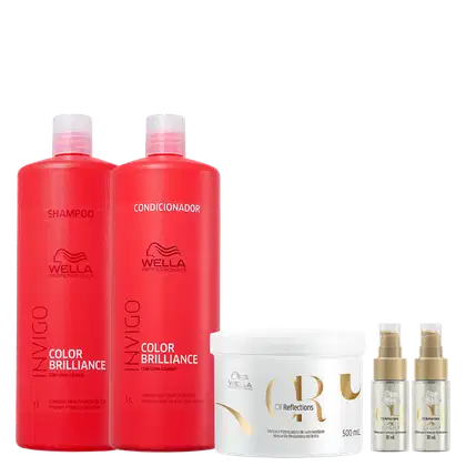Imagem do produto Kit Shampoos, Condicionador, Máscara e 2 Oil Reflections Light