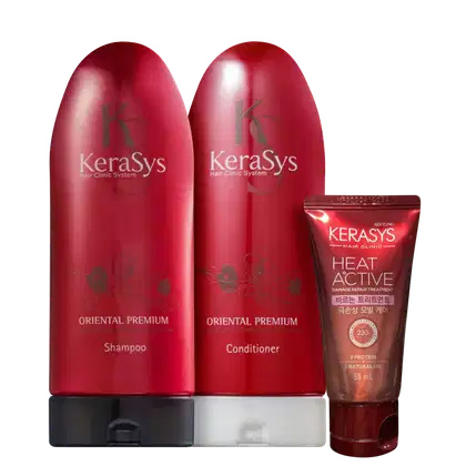 Imagem do produto Kit Kerasys Oriental Premium + Heat Active Trio (3 Produtos)