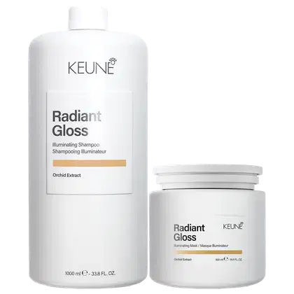 Imagem do produto Kit Keune Radiant Gloss Shampoo 1000ml + máscara 500 ml