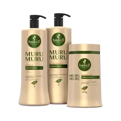 Imagem do produto Kit Haskell Murumurú Shampoo + Condicionador 1L Manteiga Nutritiva 900g