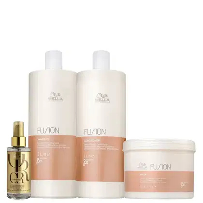 Imagem do produto Kit Wella Professionals Fusion Trio Salon Care + Oil Reflections (4 Produtos)