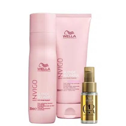 Imagem do produto Kit Wella Professionals Invigo Blonde Recharge Trio (3 Produtos)