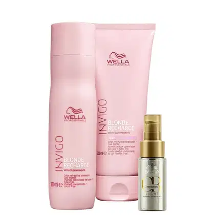 Imagem do produto Kit Wella Professionals Invigo Blonde Recharge Trio (3 Produtos)