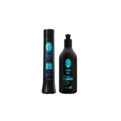 Imagem do produto Kit Haskell Cachos Sim Shampoo + Leave-in  300ml/g