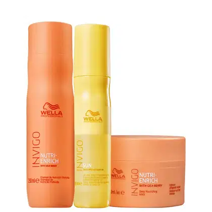 Imagem do produto Kit Wella Professionals Invigo Nutri-Enrich Sun Trio Super (3 Produtos)
