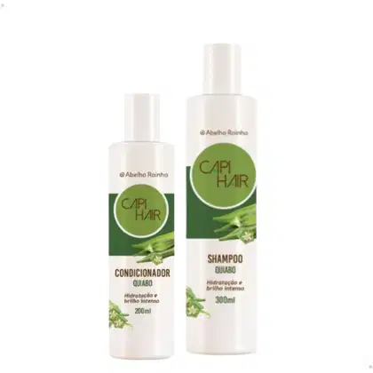 Kit Abelha Rainha Capi Hair Quiabo Duo Care, 2 produtos.