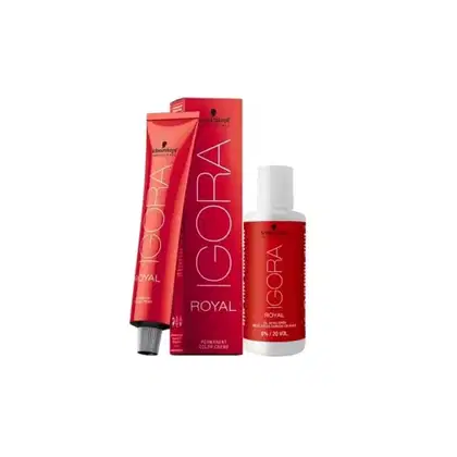 Imagem do produto Kit Schwarzkopf Igora Royal 6-00 Louro Escuro Natural Extra + Ox 20vol 60ml