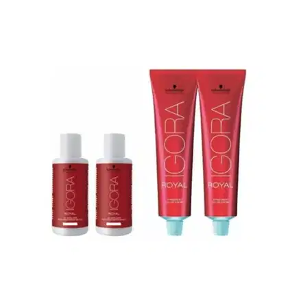 Imagem do produto Kit Schwarzkopf Igora Royal  2x 7-77 Tintas 60g + 2x  Ox 20VOL 60ml