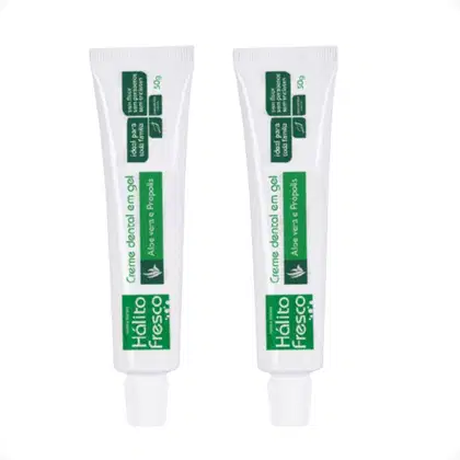 Kit Abelha Rainha Hálito Fresco Creme Dental Double, 2 unidades.