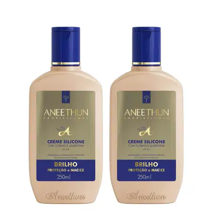 Imagem do produto Aneethun Linha A Kit Creme de Silicone Brilho 2x250ml