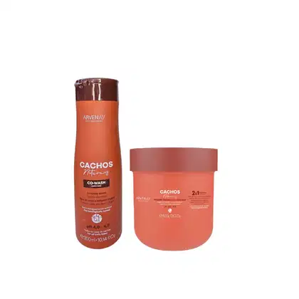 Imagem do produto Kit Arvensis Cachos Naturais - Co-Wash 300ml + Máscara Capilar 2x1 500g