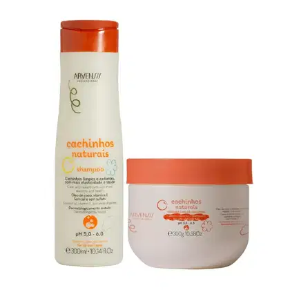 Imagem do produto Kit Arvensis Cachinhos Naturais - Shampoo 300g + Máscara Crespos 300g