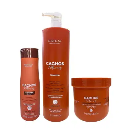 Imagem do produto Kit Arvensis Professional Cachos Naturais - Shampoo 1L + Co-Wash 300ml + Máscara 500g