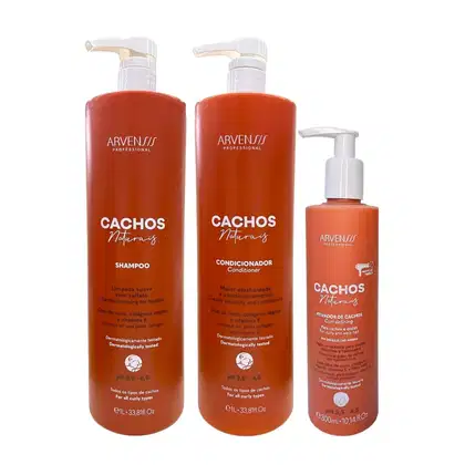 Imagem do produto Kit Arvensis Professional Cachos Naturais - Shampoo 1L + Condicionador 1L + Ativador De Cachos 300ml