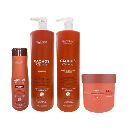 Imagem do produto Kit Arvensis Cachos Naturais - Shampoo 1L + Condicionador 1L + Co-Wash 300ml + Máscara Capilar 2x1 500g
