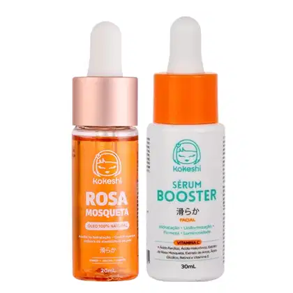 Imagem do produto Kit Kokeshi Óleo de Rosa Mosqueta + Sérum Booster Facial | Hidratação, Firmeza e Luminosidade