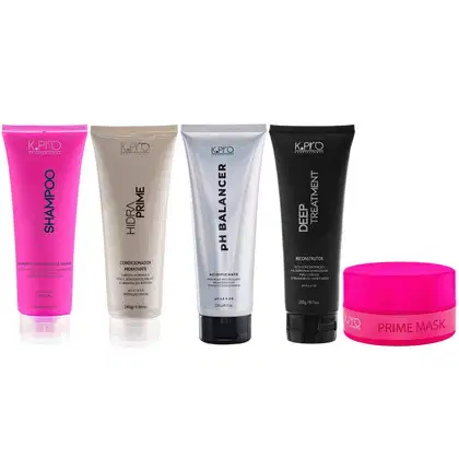 Imagem do produto Kit K.Pro Hidra - Shampoo 240ml + Condicionador Prime 240g & Máscara Prime 200g + pH Acidificante & Reconstrutor 230g