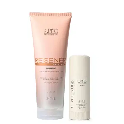 Imagem do produto Kit K.Pro Regenér - Shampoo 240ml + Style Stick 30g