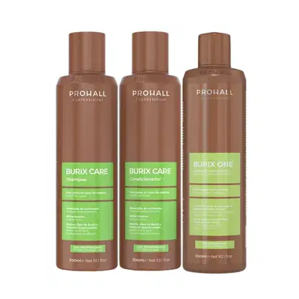Imagem do produto Kit Prohall Burix – Shampoo + Condicionador + Burix One