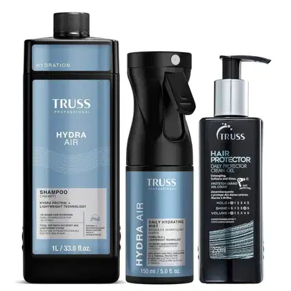 Imagem do produto Kit Truss Hydra Air - Shampoo 1L + Bruma 150ml + Hair Protector 250ml
