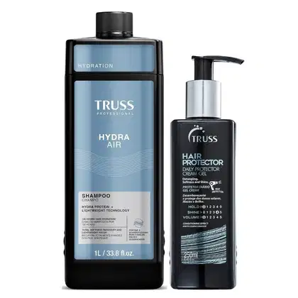Imagem do produto Kit Truss Hydra Air - Shampoo 1L + Hair Protector 250ml