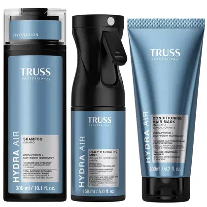 Imagem do produto Kit Truss Hydra Air - Shampoo 300ml + CondMask 200ml + Bruma150ml