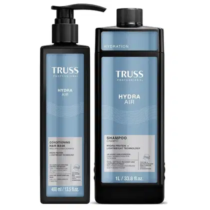 Imagem do produto Kit Truss Hydra Air - Shampoo 1L + CondMask 400ml