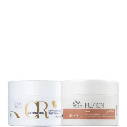 Imagem do produto Kit Wella Professionals Fusion & Oil Reflections Duo Mask (2 Produtos)