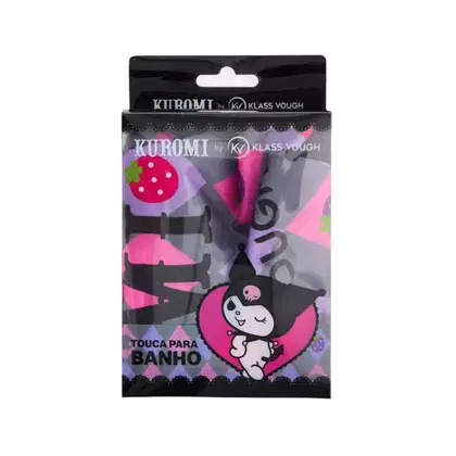 Imagem do produto Touca para Cabelos Banho Kuromi Com Elástico Impermeável Klass Vough