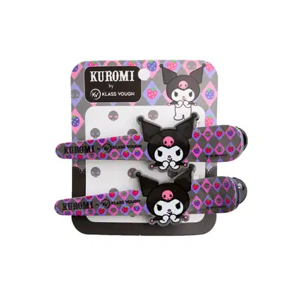 Imagem do produto Tictac Presilhas Kuromi para Cabelos Lilás Com 2 Unidades Klass Vough