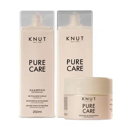 Imagem do produto Knut Pure Care Kit Shampoo + Condicionador + Máscara 300g