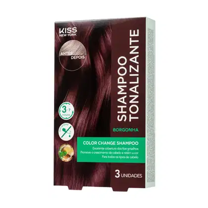 Imagem do produto KISS NY COLOR CHANGE SHAMPOO TONALIZANTE TOM: BORGONHA