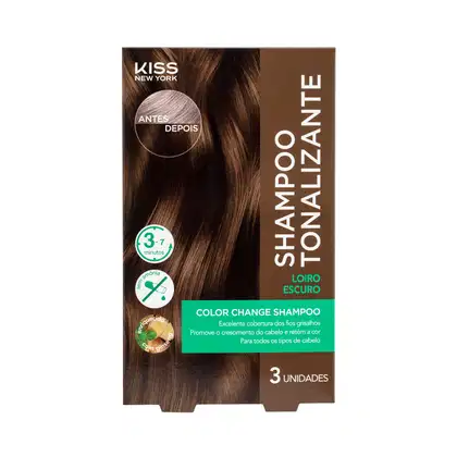 Imagem do produto KISS NY COLOR CHANGE SHAMPOO TONALIZANTE TOM: LOIRO ESCURO