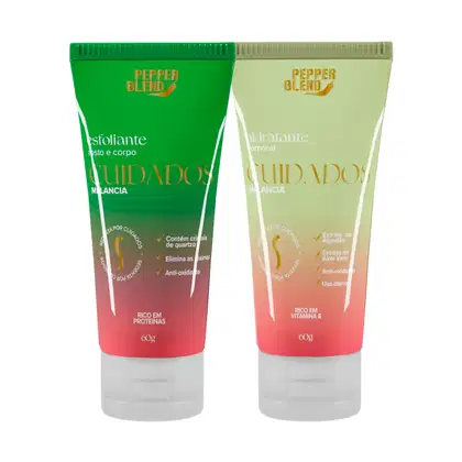Imagem do produto Kit Esfoliante e Hidratante Melancia Pele Macia, Cheirosa e Refrescada Sedenta Por Cuidados 60g