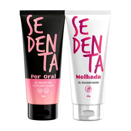 Imagem do produto Kit Sedenta Molhada Lubrificante Neutro e Vibrador Líquido Sedenta por Oral Lollipop