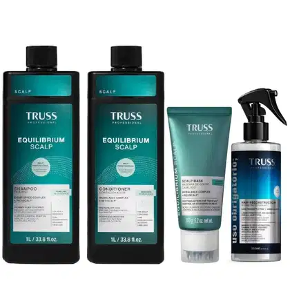 Imagem do produto Kit Truss Equilibrium Scalp - Shampoo 1L + Condicionador 1L + Máscara 150g + Uso Obr. Reconstrutor Capilar 260ml
