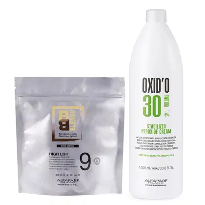 Imagem do produto Alfaparf Milano Oxid'o - Pó Descolorante 400g + Água Oxigenada 9% 30 Volumes 1L