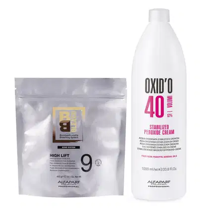 Imagem do produto Alfaparf Milano Oxid'o - Pó Descolorante 400g + Água Oxigenada 12% 40 Volumes 1L
