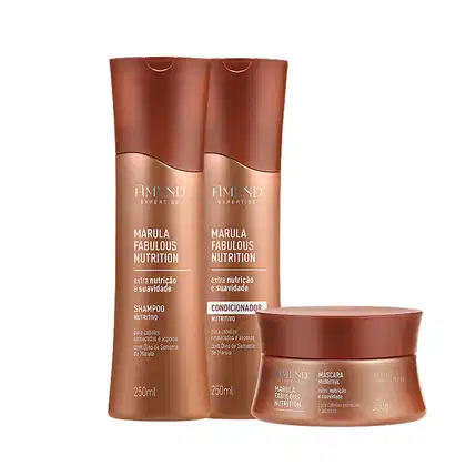 Imagem do produto Kit Shampoo, Condicionador e Máscara Amend Marula Fabulous Nutrition