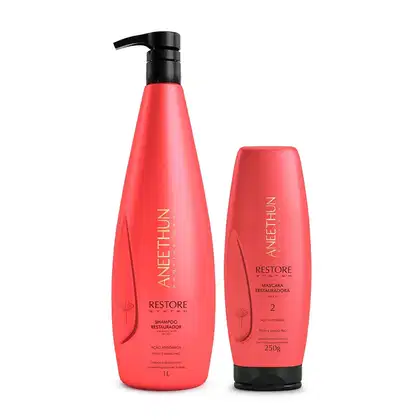 Imagem do produto Kit Aneethun Restore System - Shampoo 1L + Máscara 250g