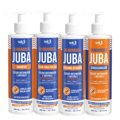 Imagem do produto Kit Widi Care Blindando A Juba - Shampoo + Creme de Pentear + Pudding + Condicionador