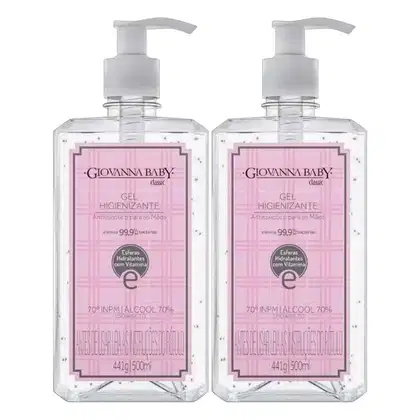 Imagem do produto Kit Giovanna Baby Gel Higienizante Classic 500ml 2un