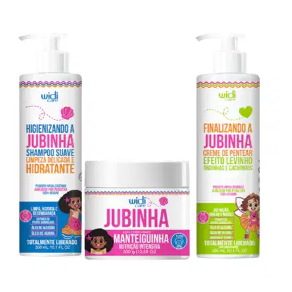 Imagem do produto Kit Widi Care Jubinha - Shampoo + Máscara + Creme de Pentear Levinho