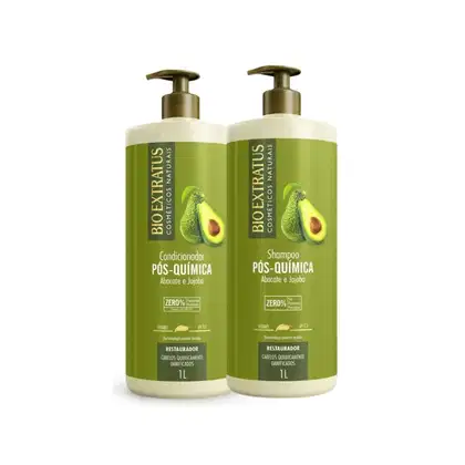 Imagem do produto Kit Pós-Química (1L) Shampoo e Condicionador Bio Extratus