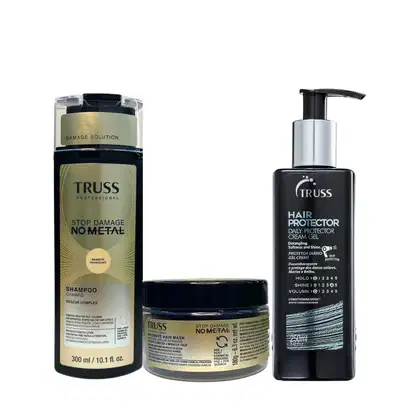 Imagem do produto Kit Truss No Metal - Shampoo 300ml + Máscara 180g + Hair Protector 250ml