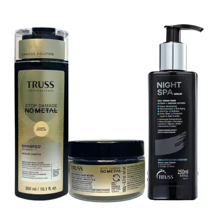 Imagem do produto Kit Truss No Metal - Shampoo 300ml + Máscara 180g + Night SPA 250ml