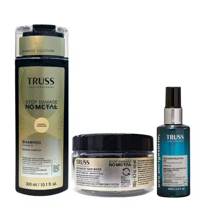 Imagem do produto Kit Truss No Metal - Shampoo 300ml + Máscara 180g + Óleo Uso Obrigatório 60ml